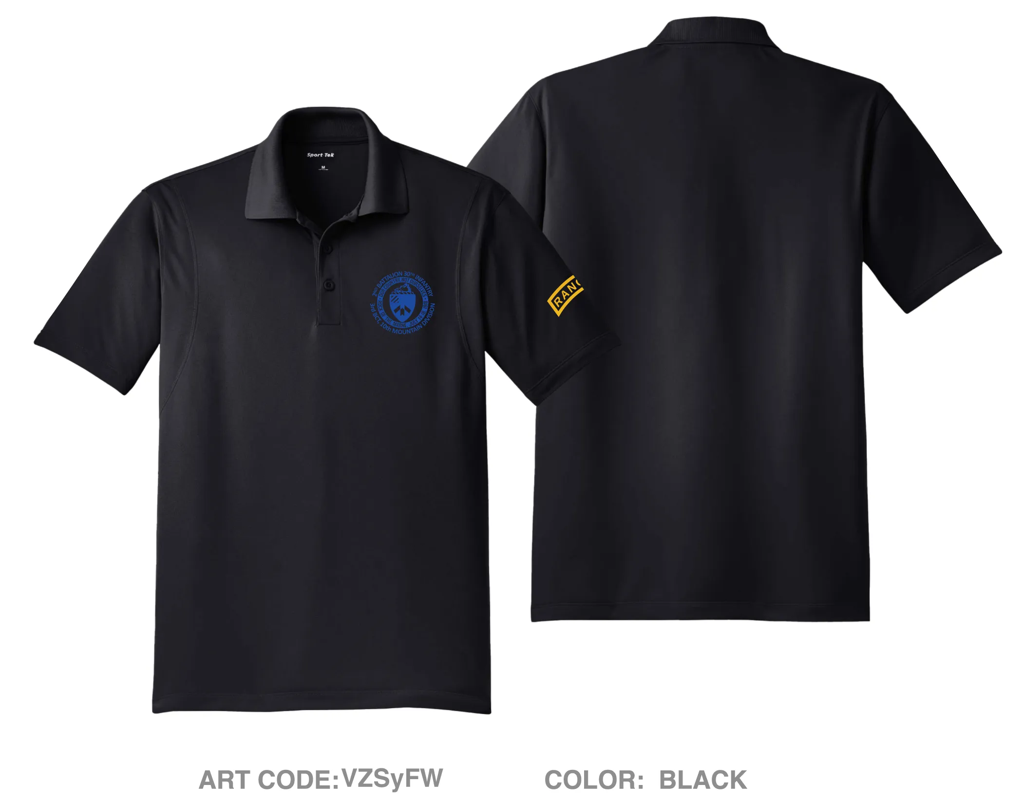 2 BN, 30th IN Fundraising Collection Hi-Tech Performance Men's SS Polo - VZSyFW