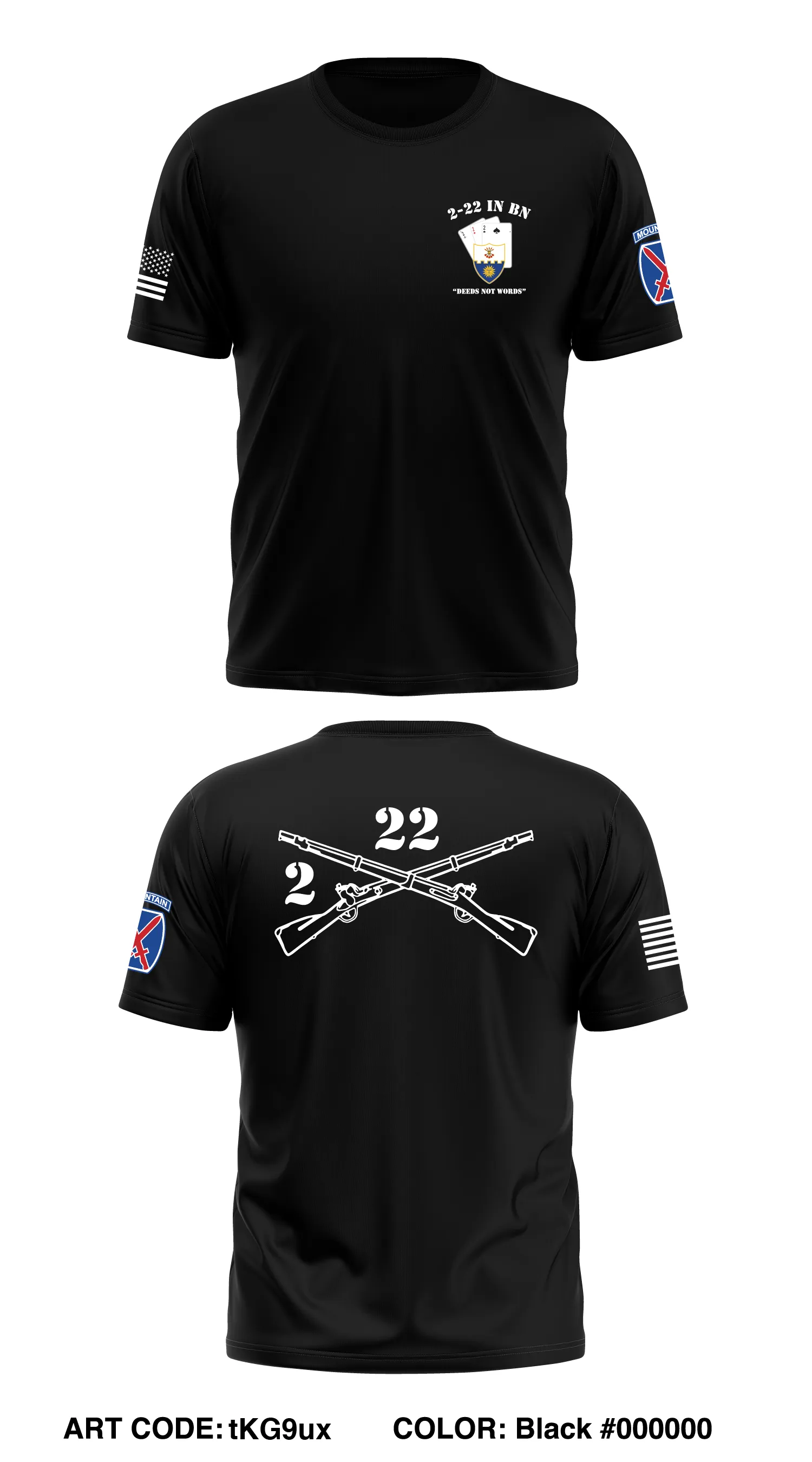 2nd Battalion 22nd infantry regiment  Store 1 Core Men's SS Performance Tee - tKG9ux