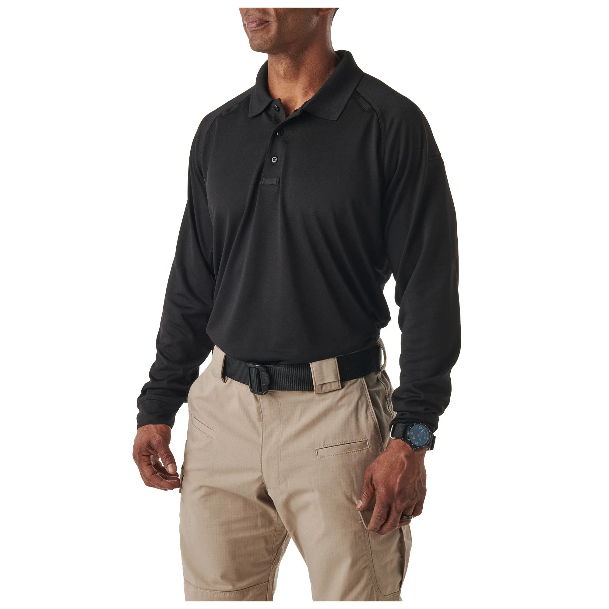5.11 Tactical Performance Long Sleeve Polo Black