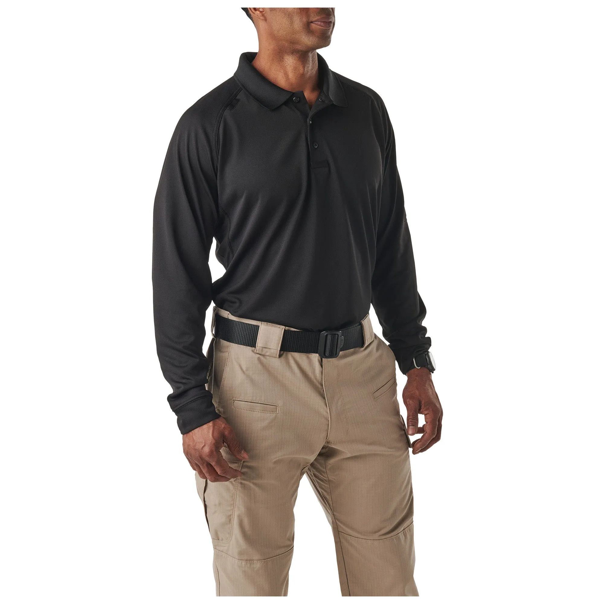 5.11 Tactical Performance Long Sleeve Polo Black