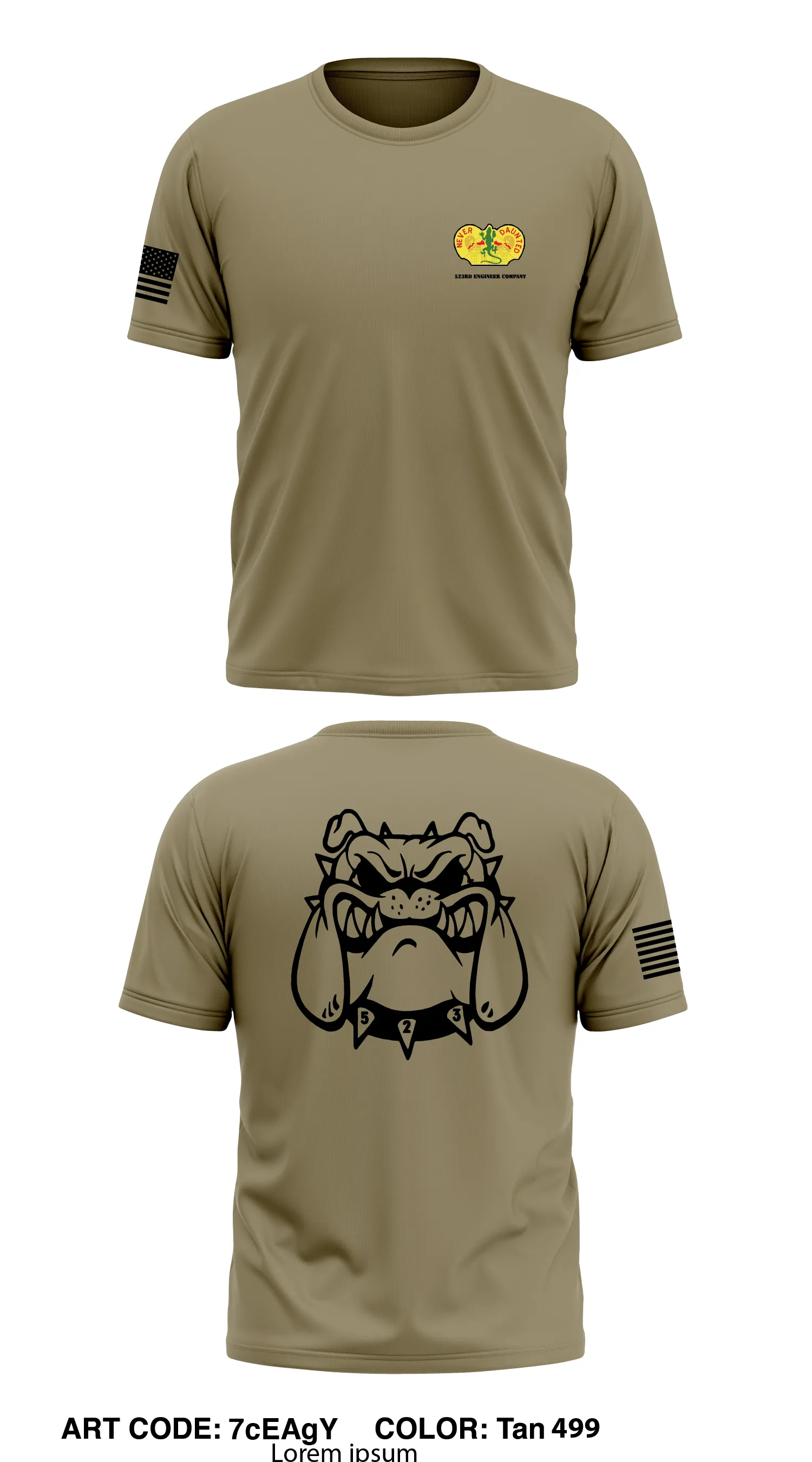 523rd Engineer Support Company Store 1 Core Men's SS Performance Tee - 7cEAgY