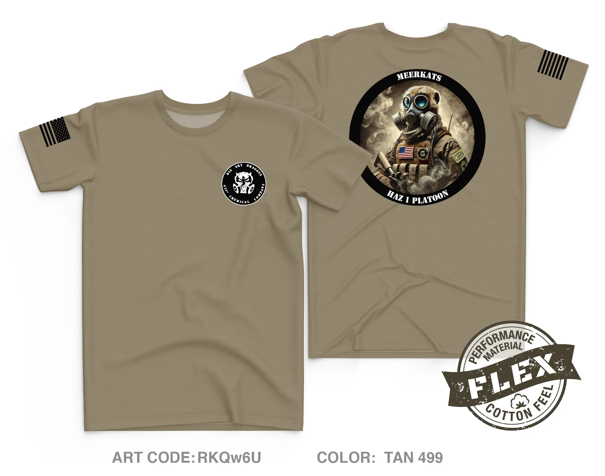 631st Chemical Company, Haz 1 Platoon Core Men's SS Flex Performance Tee - RKQw6U