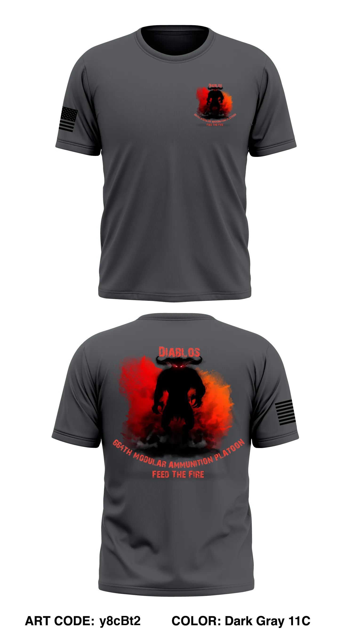 664th Modular Ordnance Platoon Core Men's SS Performance Tee - y8cBt2