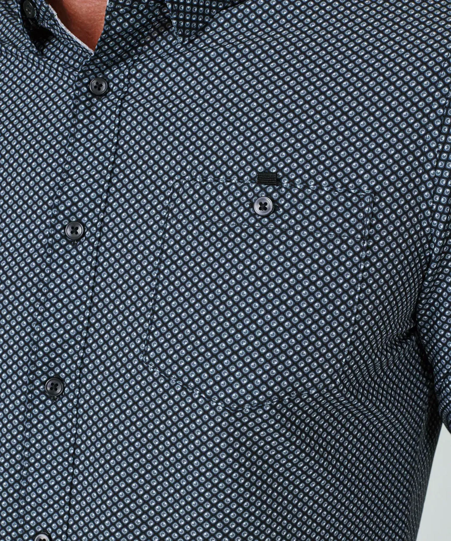 7 Diamonds Toru 4-Way Stretch Long Sleeve Shirt - Black