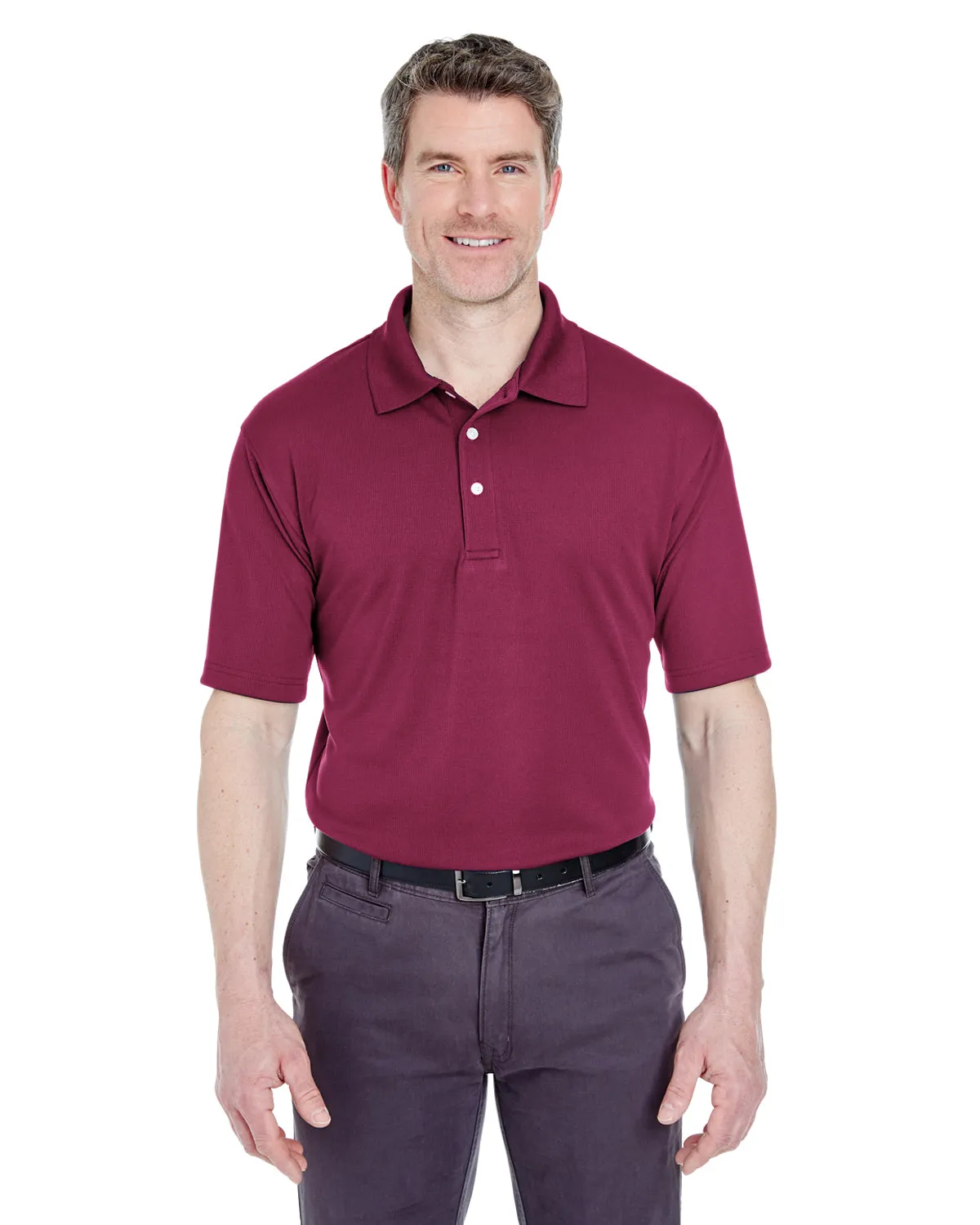 8445Prime UltraClub Men's Cool & Dry Stain-Release Performance Polo