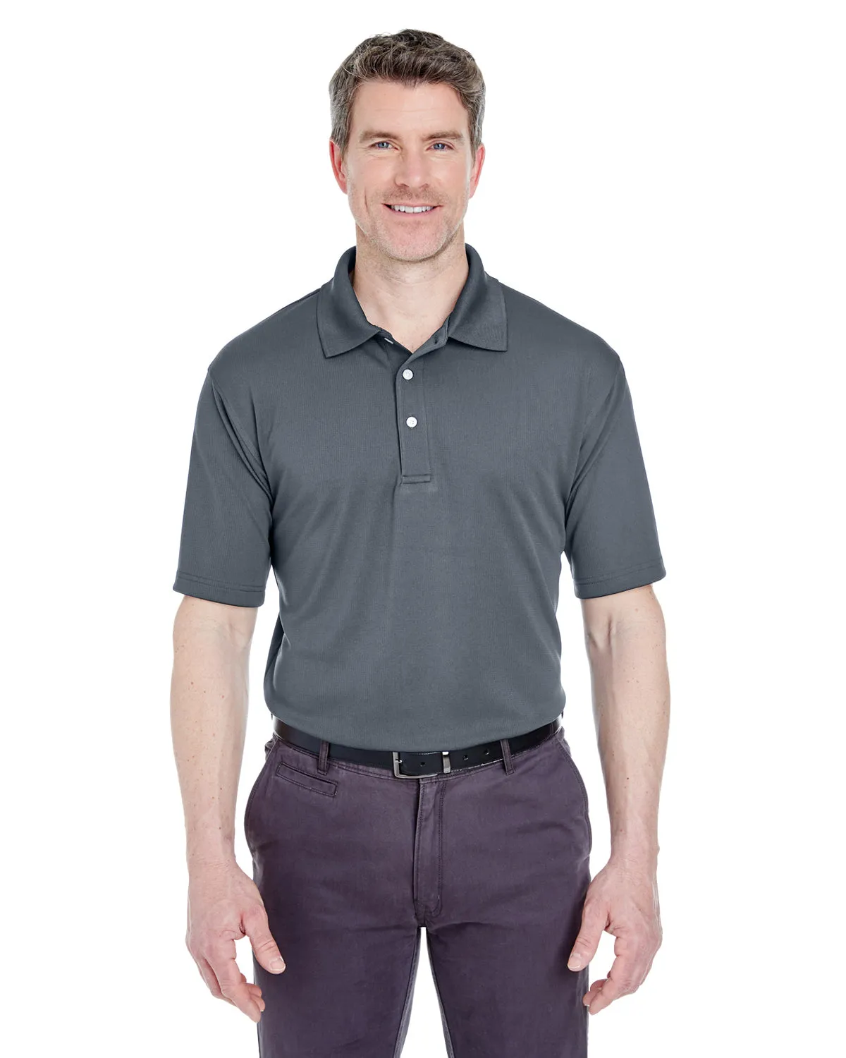 8445Prime UltraClub Men's Cool & Dry Stain-Release Performance Polo