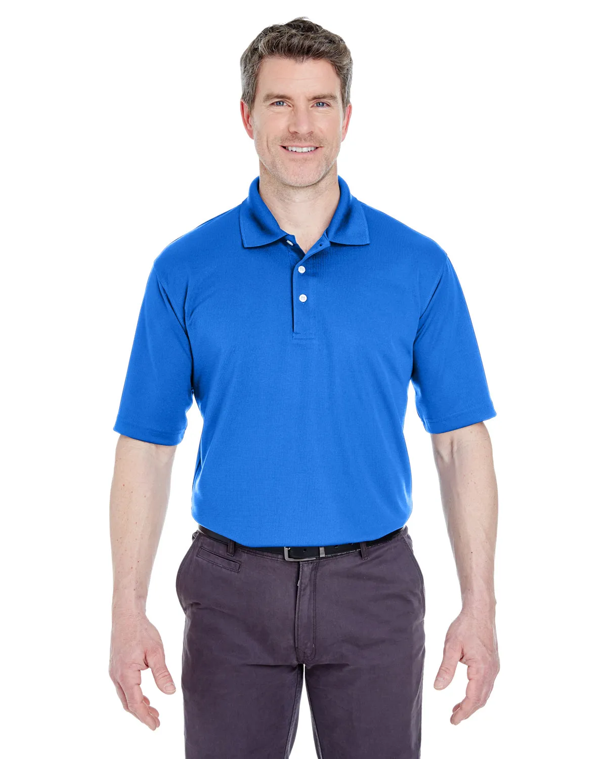 8445Prime UltraClub Men's Cool & Dry Stain-Release Performance Polo