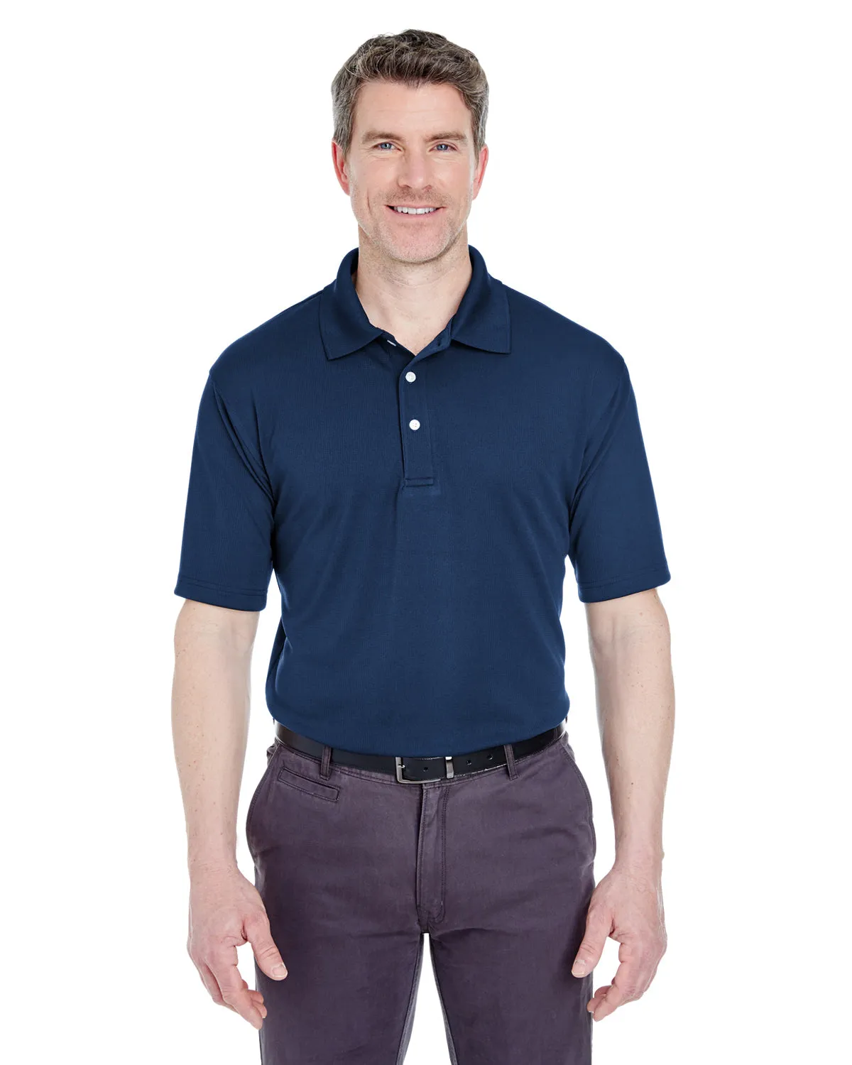 8445Prime UltraClub Men's Cool & Dry Stain-Release Performance Polo