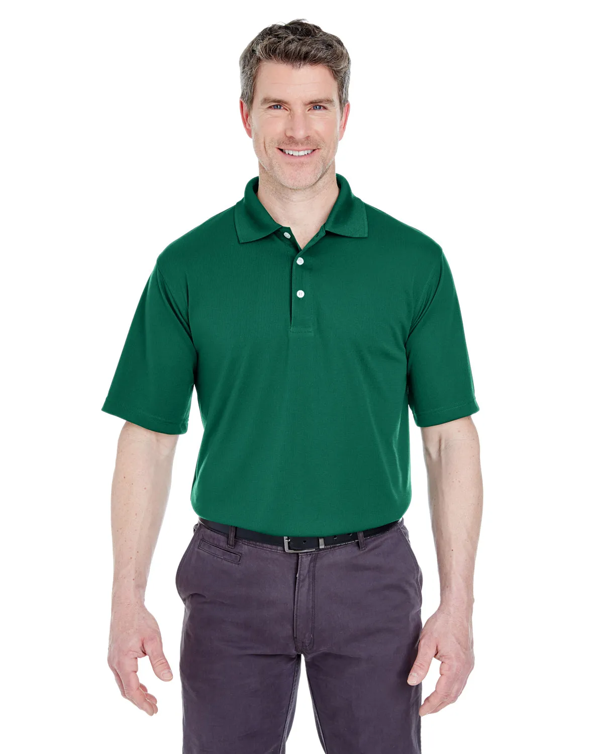 8445Prime UltraClub Men's Cool & Dry Stain-Release Performance Polo