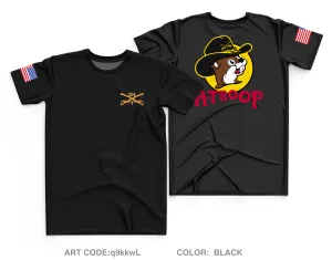 A Troop 1|124th Cavalry Reg Core Men's SS Performance Tee - q9kkwL