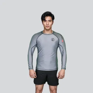 ADULT RASH GUARD F/S GRAY