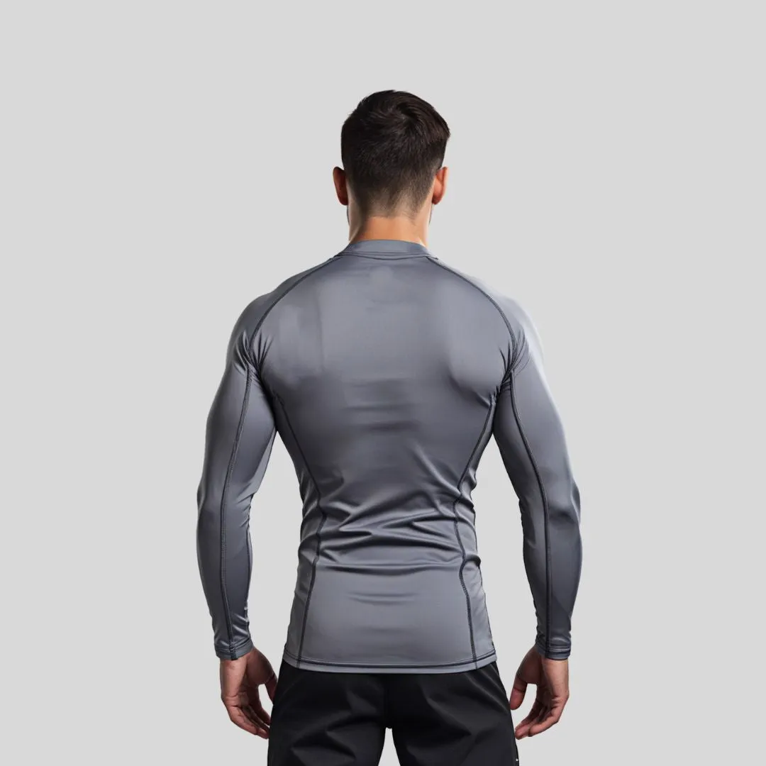 ADULT RASH GUARD F/S GRAY
