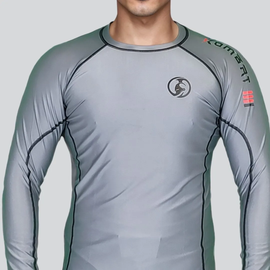 ADULT RASH GUARD F/S GRAY