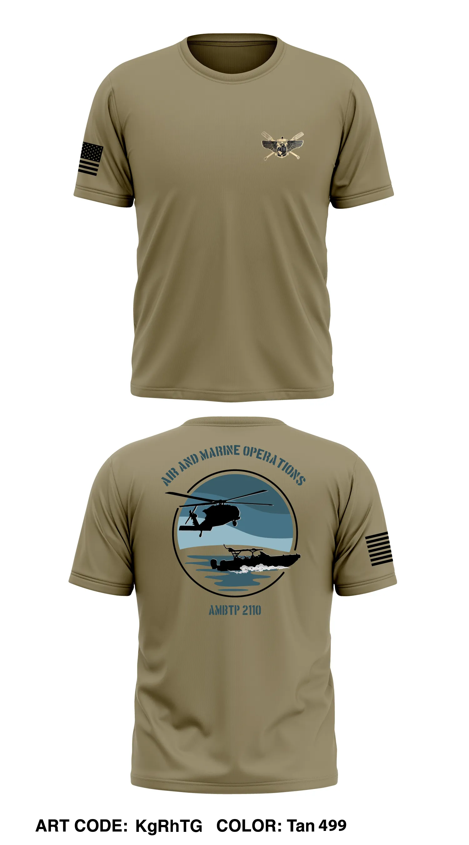 Air & Marine Operations  Store 1 Core Men's SS Performance Tee - KgRhTG