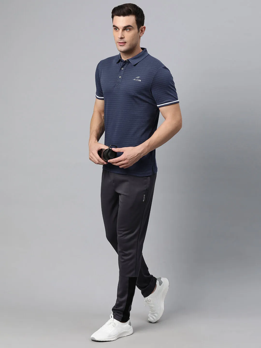 Alcis Men Polo Collar Anti Static Slim Fit T-shirt