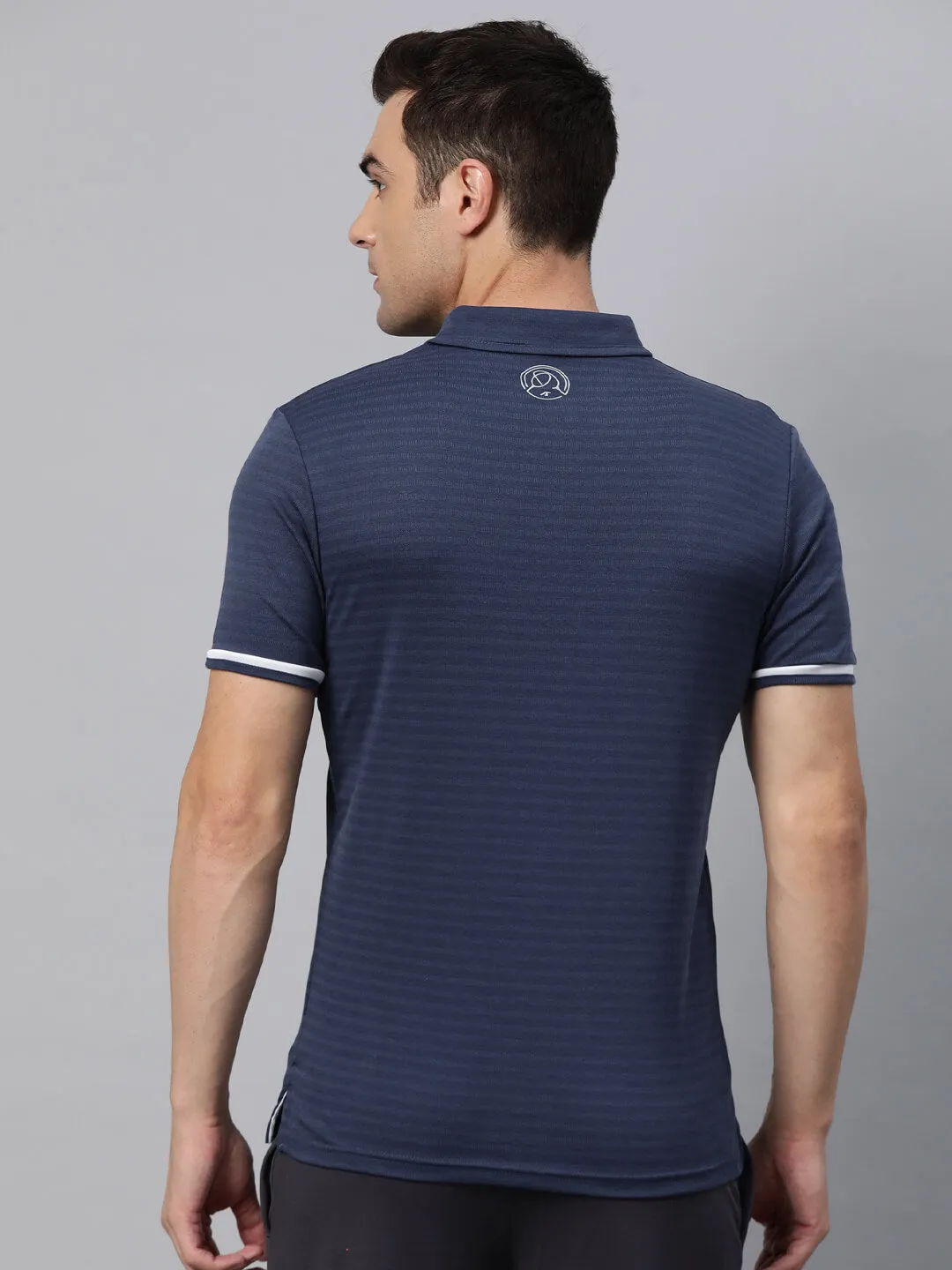 Alcis Men Polo Collar Anti Static Slim Fit T-shirt