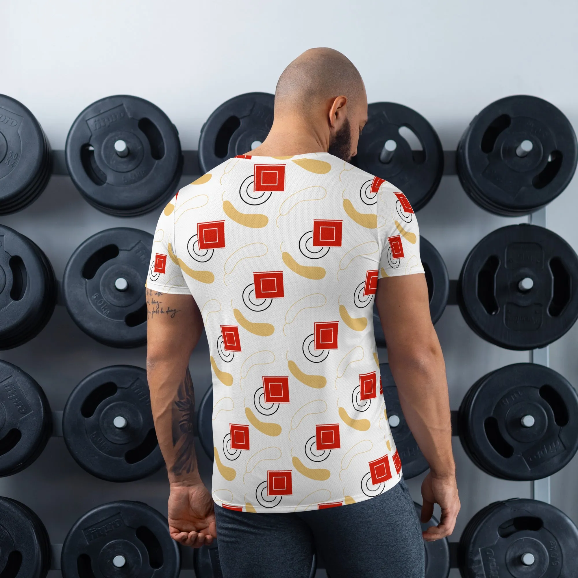 All-Over Print Men's Athletic T-shirt | The Gourd Textile