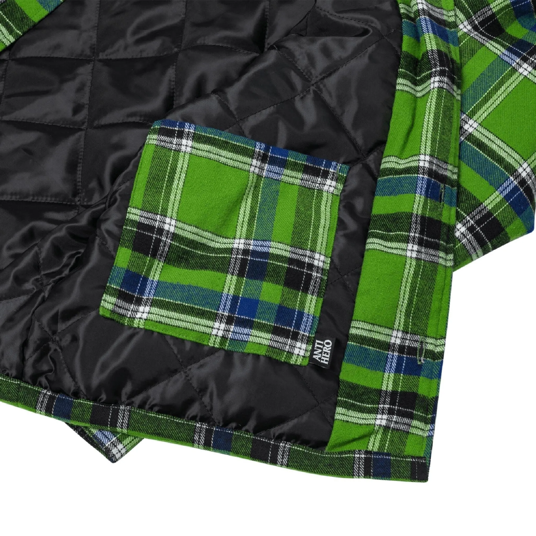 Anti Hero Basic Eagle Flannel Custom Jacket Green Blue Orange