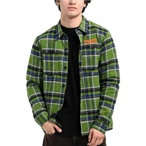 Anti Hero Basic Eagle Flannel Custom Jacket Green Blue Orange