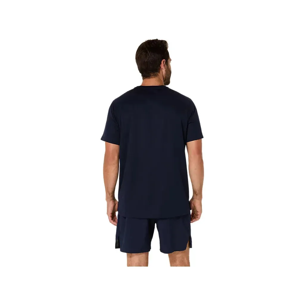 Asics Silver Short Sleeve Top Men's- Midnight