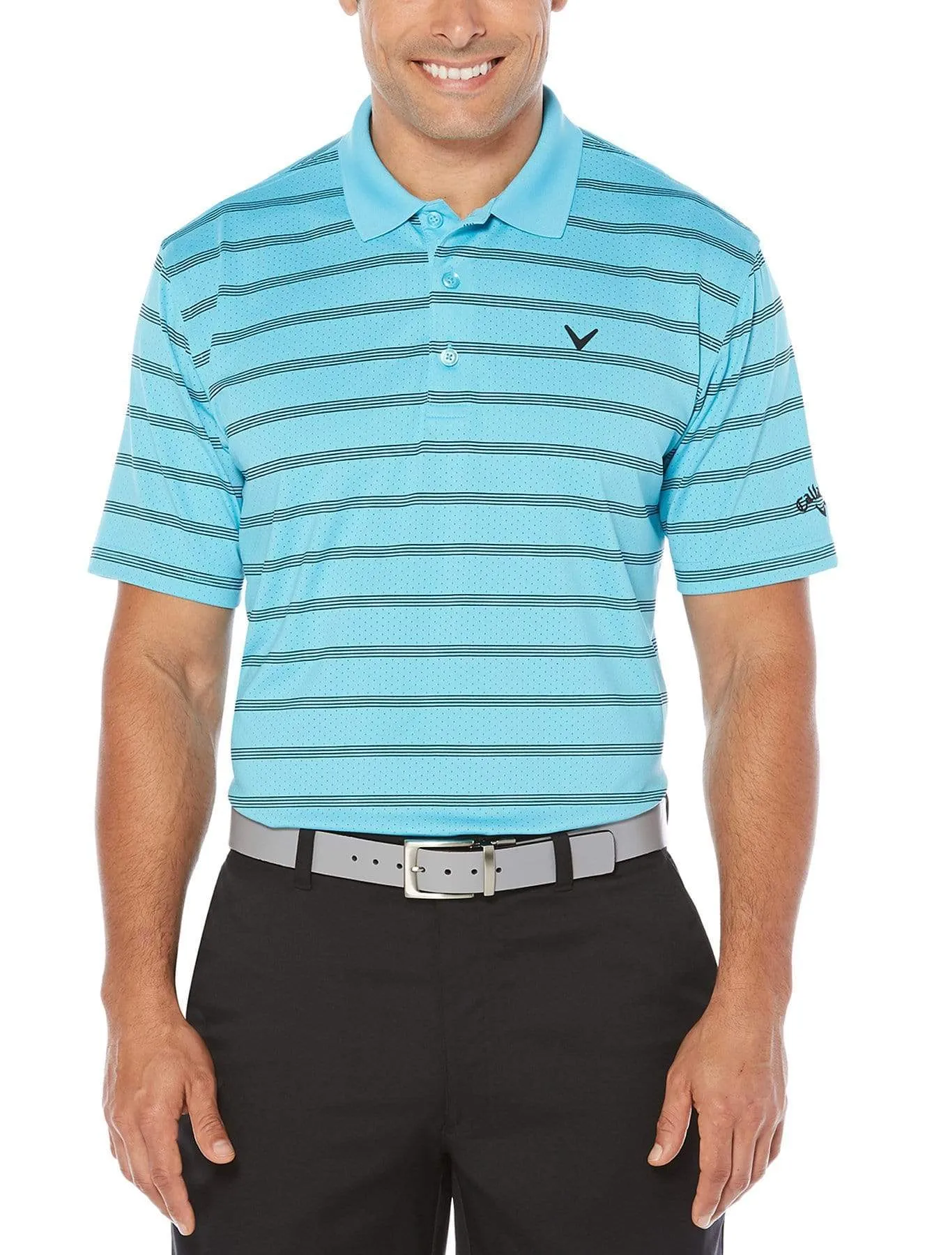 Big & Tall Opti-Dri Striped Polo