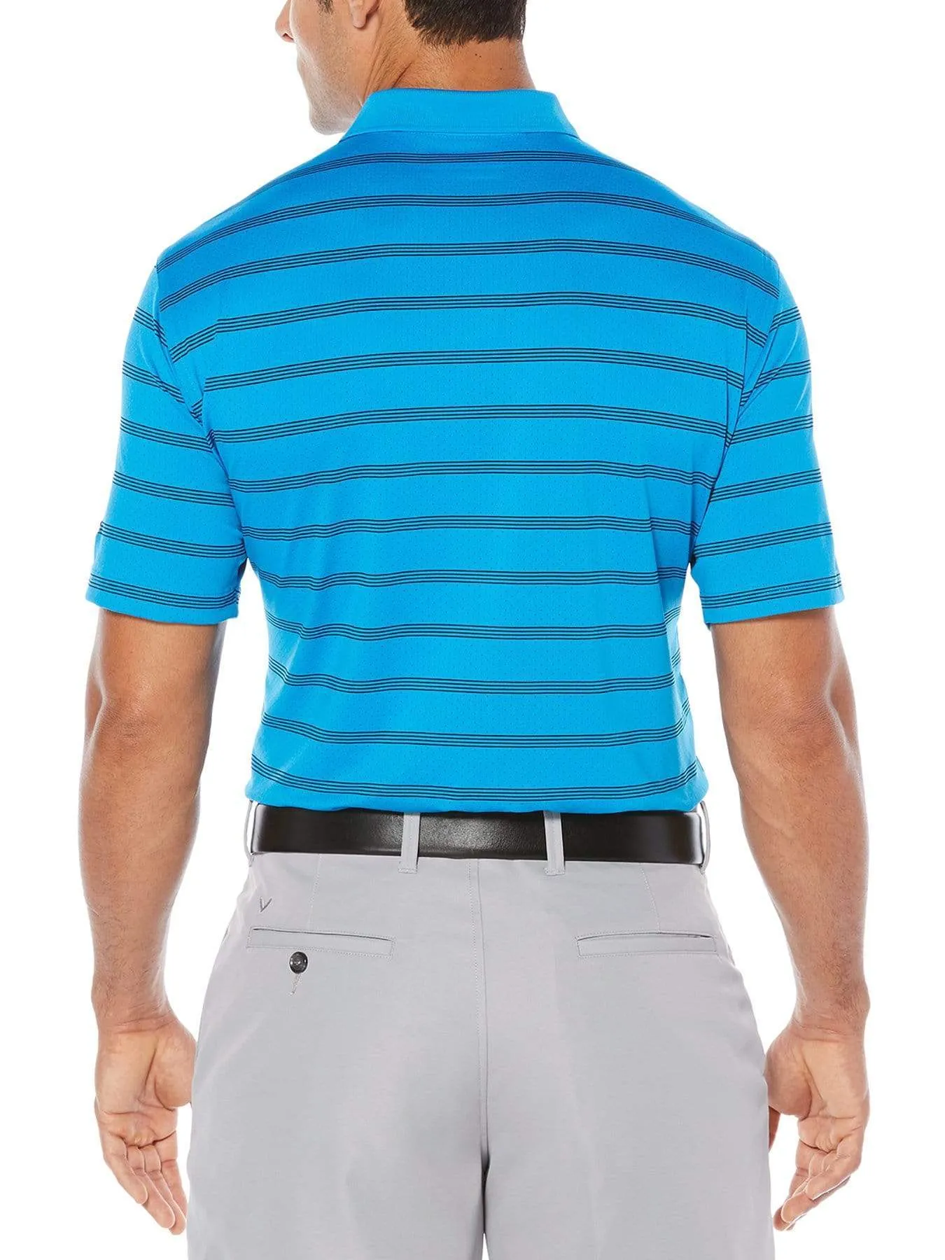 Big & Tall Opti-Dri Striped Polo