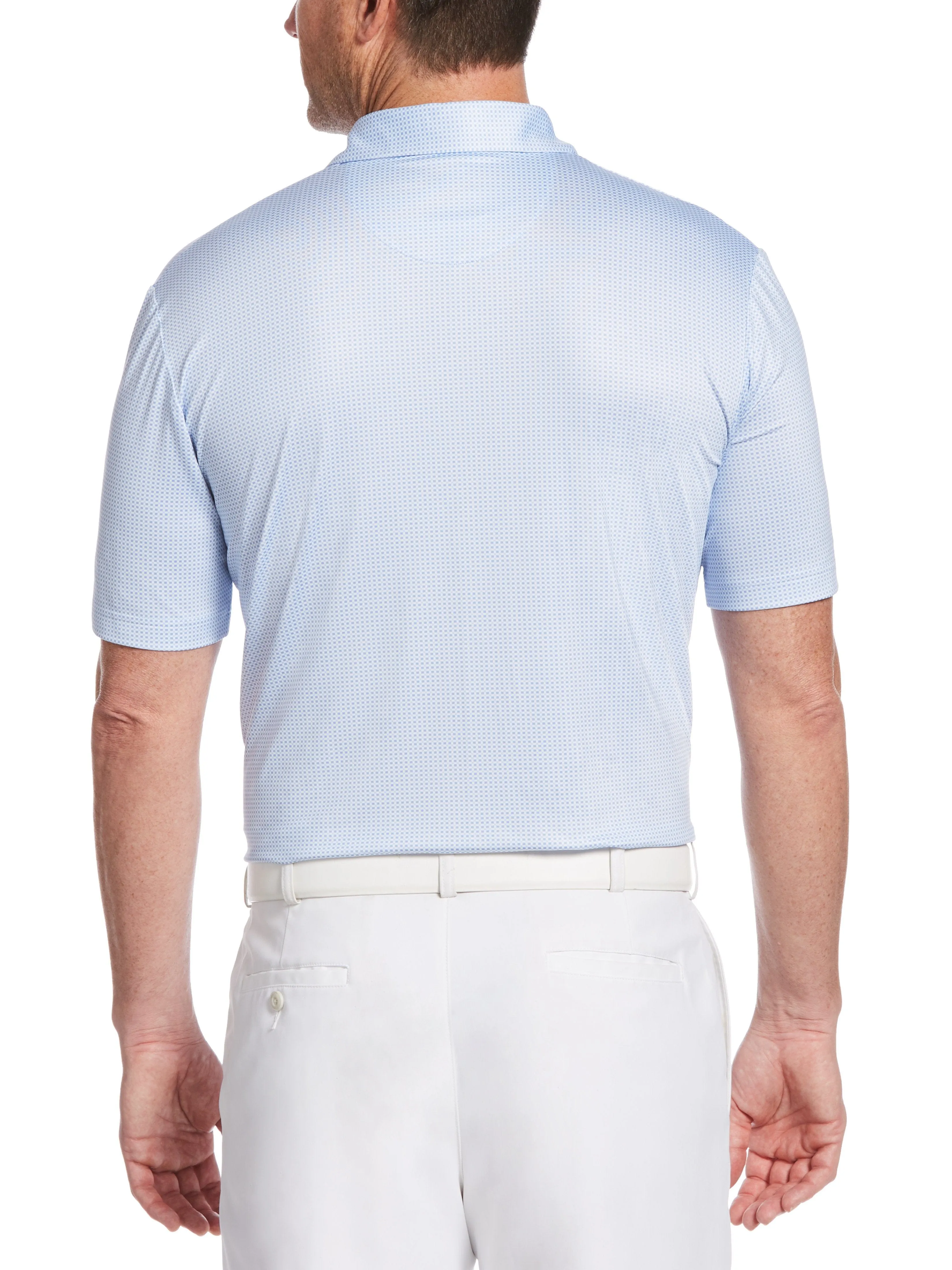 Big & Tall Printed Gingham Polo