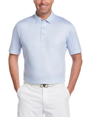 Big & Tall Printed Gingham Polo