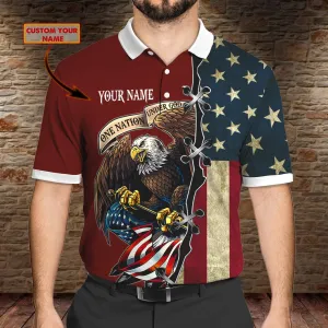 Boom - Personalized Name - 3D Polo Shirt - Eagle God
