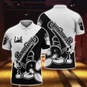 Bowling - Personalized Name 3D Polo Shirt - Hta 288