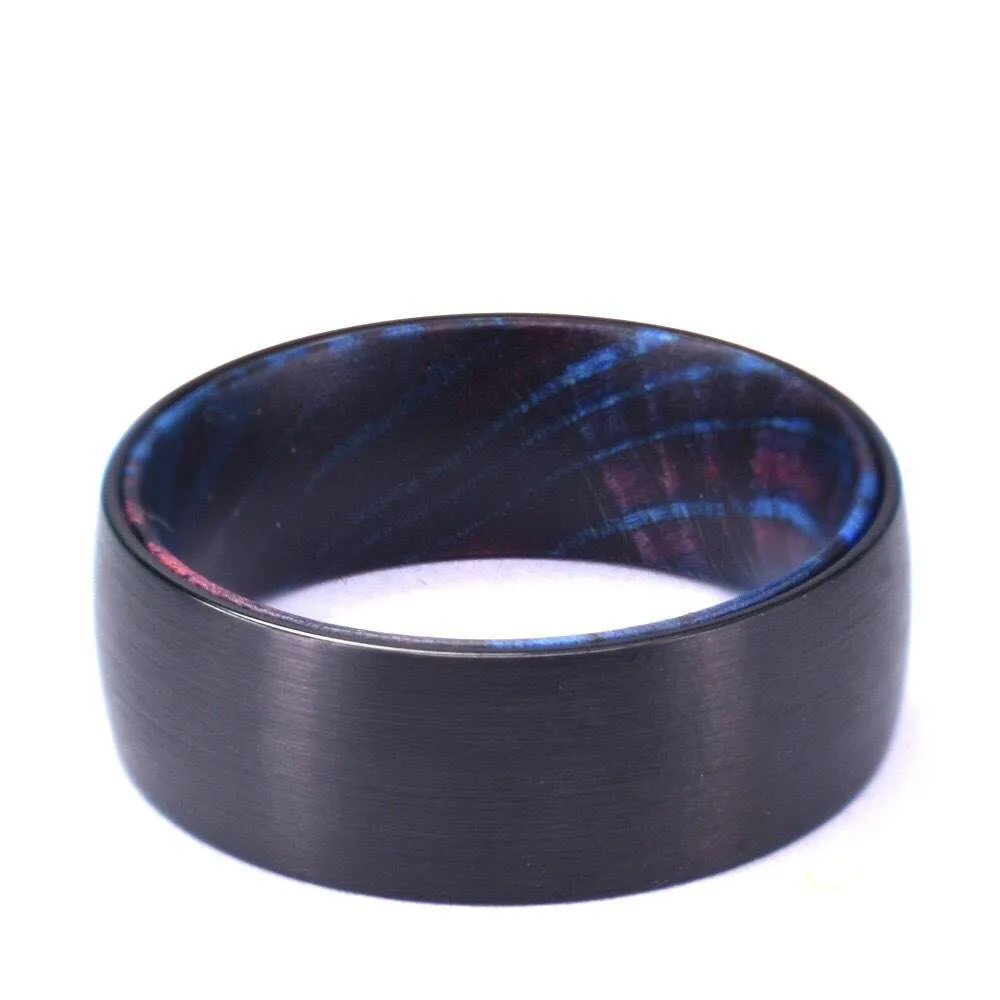 Box Elder Wood Tungsten Men's Wedding Band 6MM