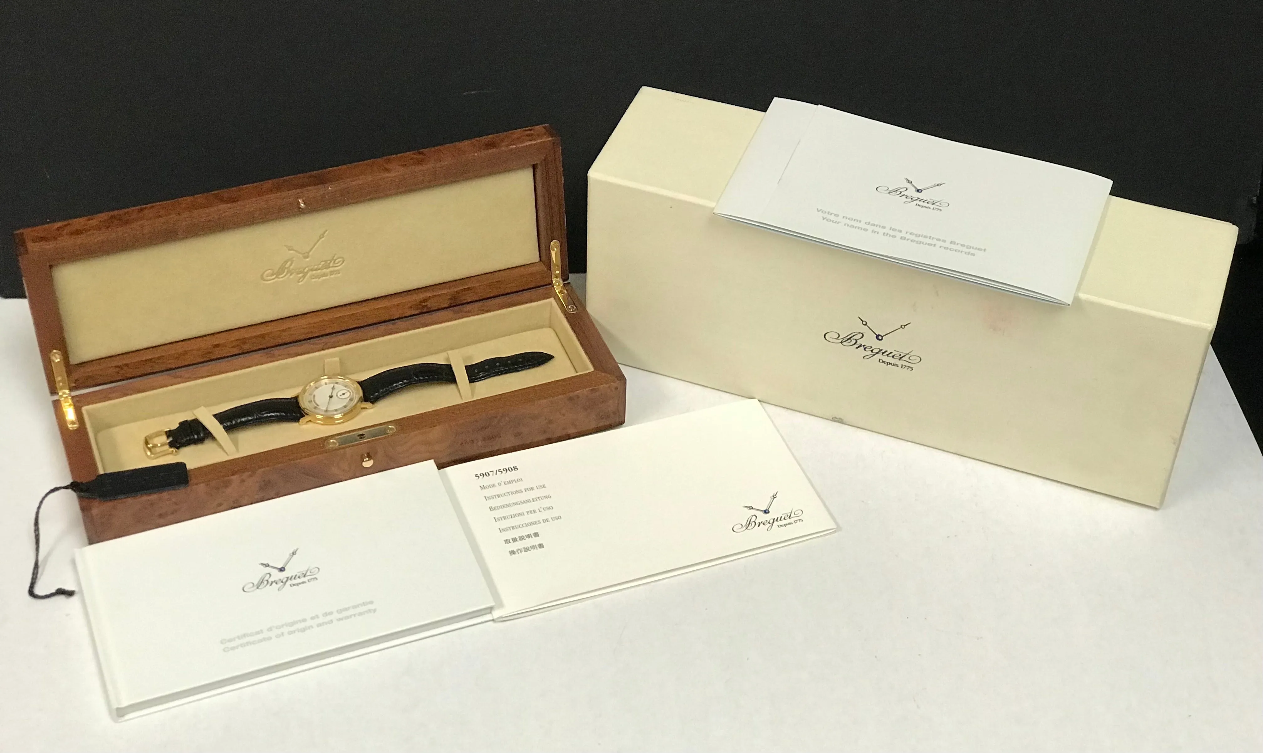 Breguet Classique 5907BA Silver Dial Hand Wind Men's Watch