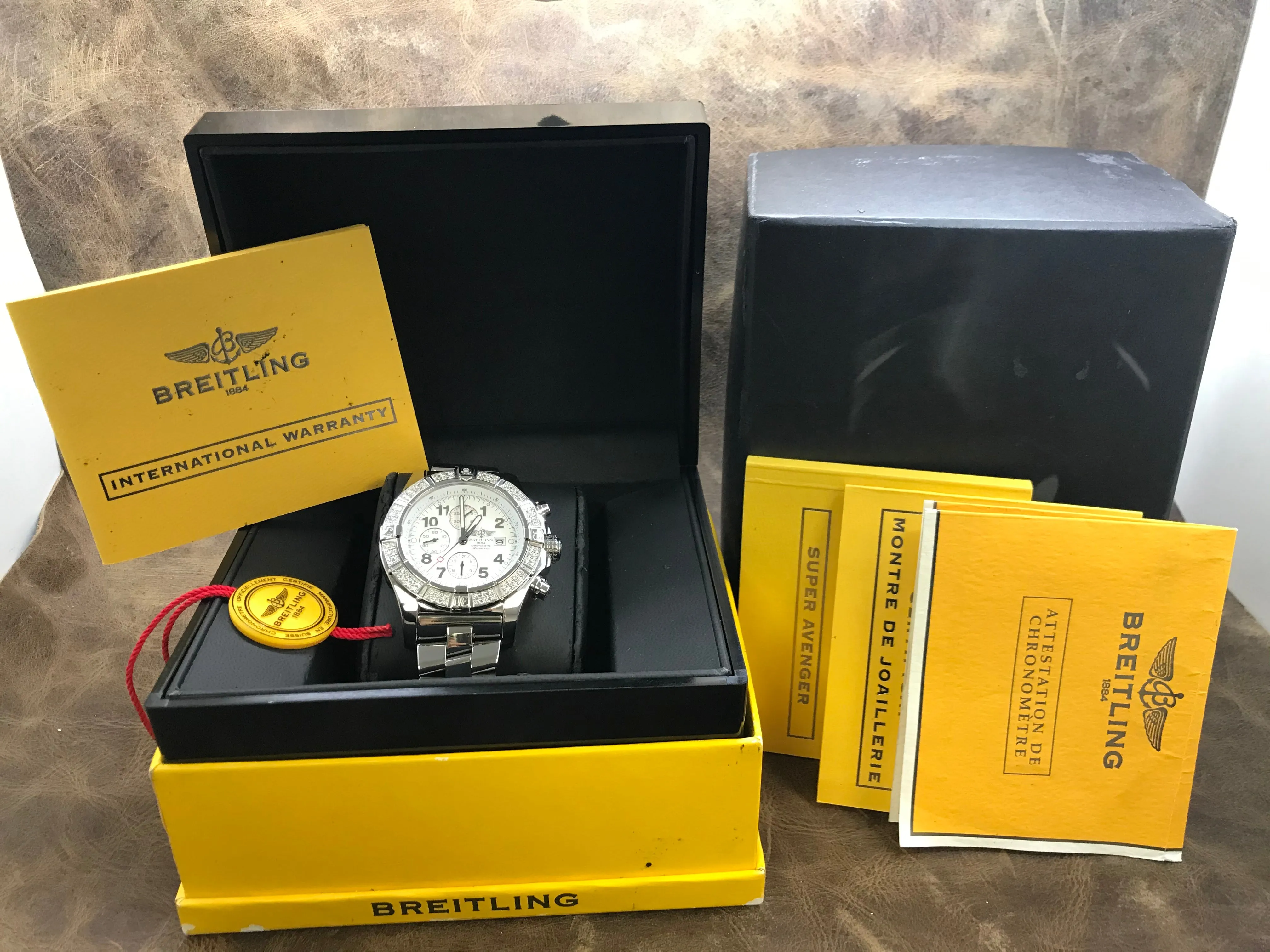 Breitling Super Avenger II Super Avenger A1337053 White Dial Automatic Men's Watch