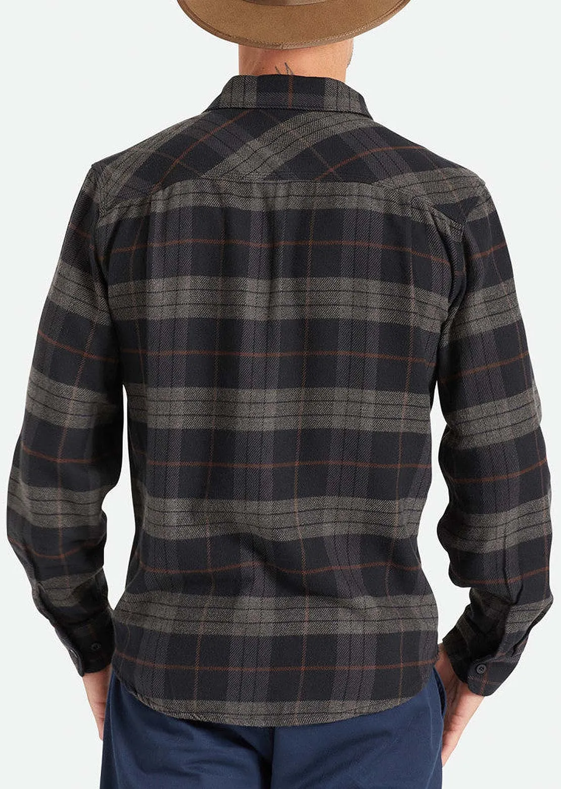 Brixton Men's Bowery Long Sleeve Flannel Button Up Shirt