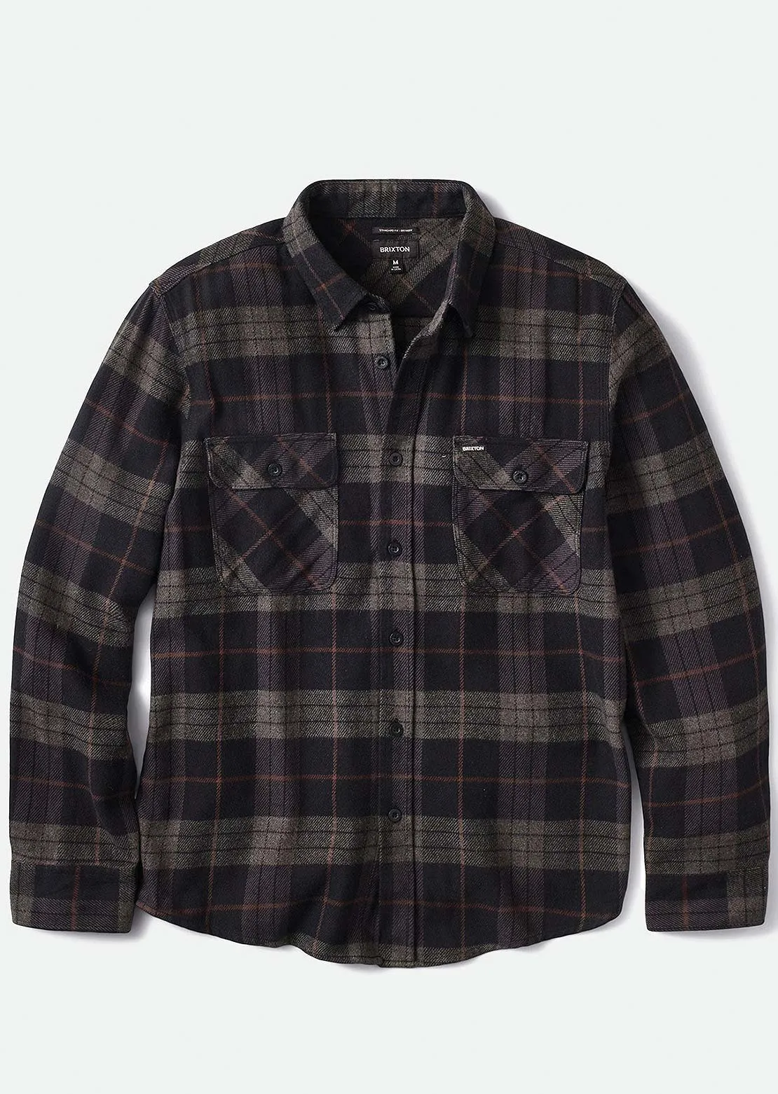 Brixton Men's Bowery Long Sleeve Flannel Button Up Shirt