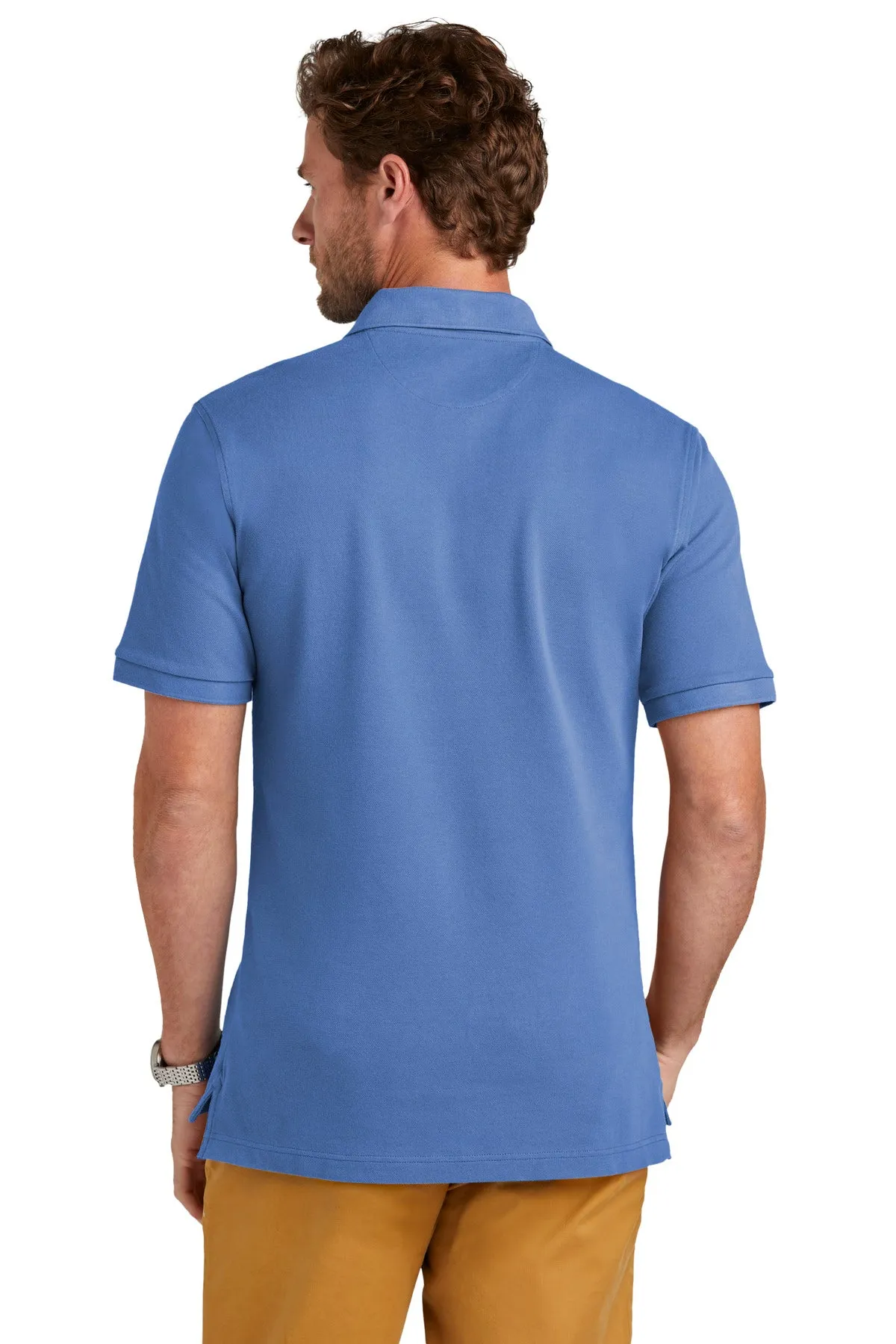 Brooks Brothers Pima Cotton Pique Polo BB18200 Charter Blue