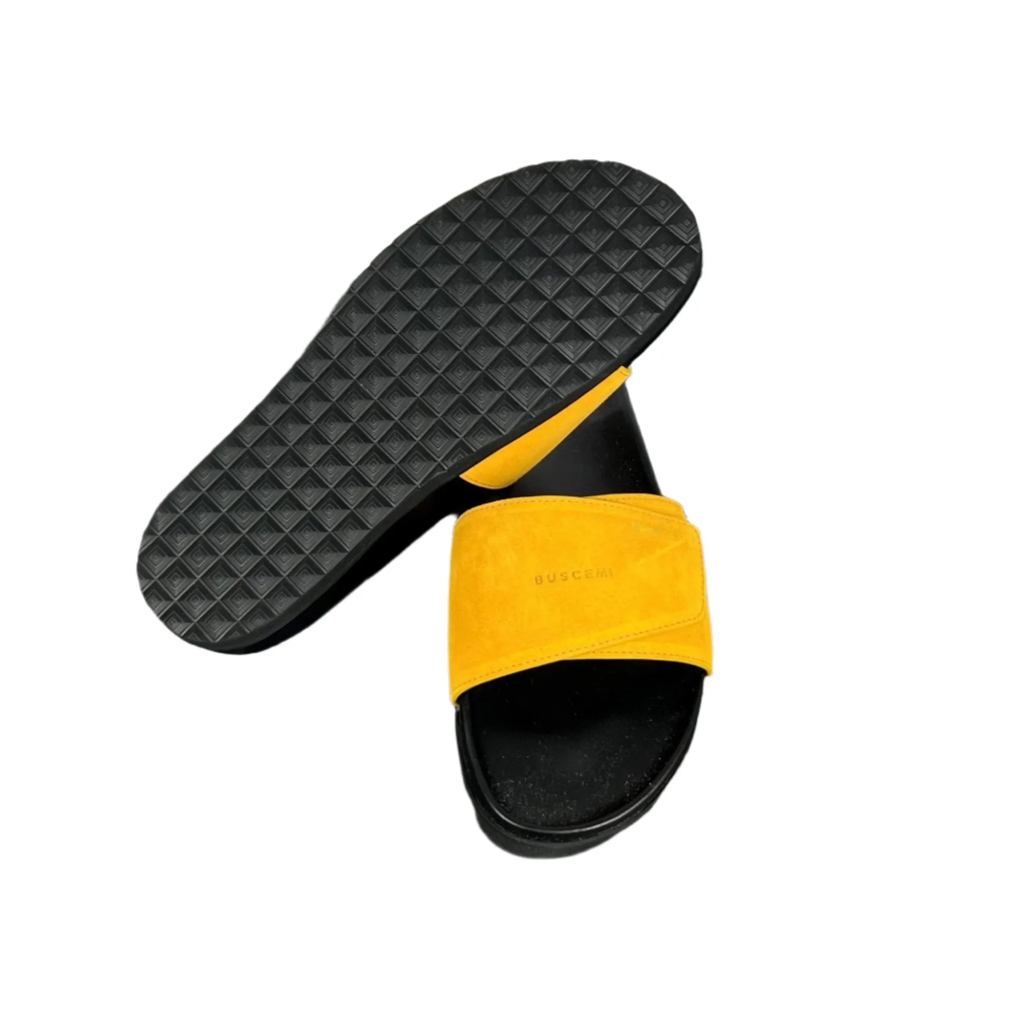 Buscemi Men's Slide Scratch Black/Smile Leather Sandals