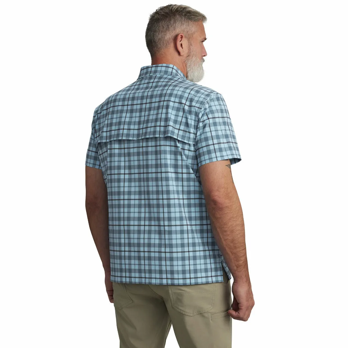 Carhartt 106747 Men's Force Sun Defender Relaxed Fit LW SS Plaid Shirt