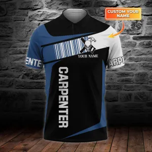 Carpenter 1 Personalized Name 3D Polo Shirt - TD96