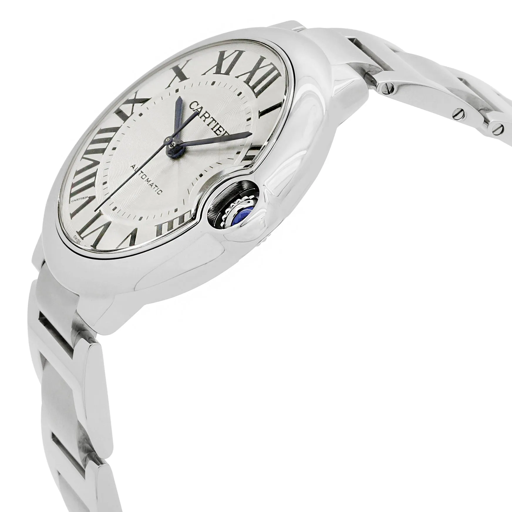 Cartier Ballon Bleu 3001 W69012Z4 Silver-tone Dial Automatic Men's Watch