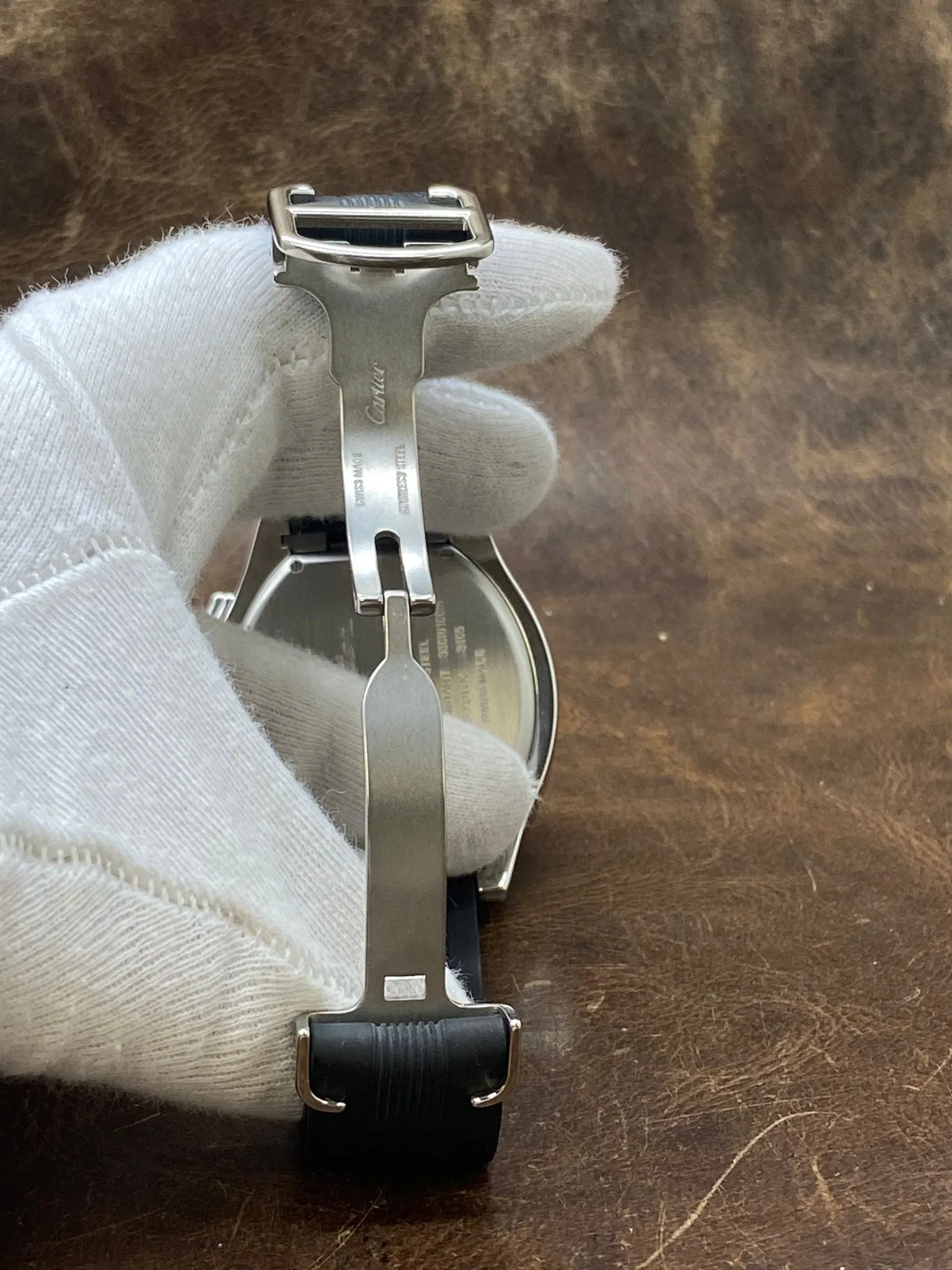 Cartier XL Roadster 3405 Chronograph W6206020 Silvered Opaline Dial Automatic Men's Watch