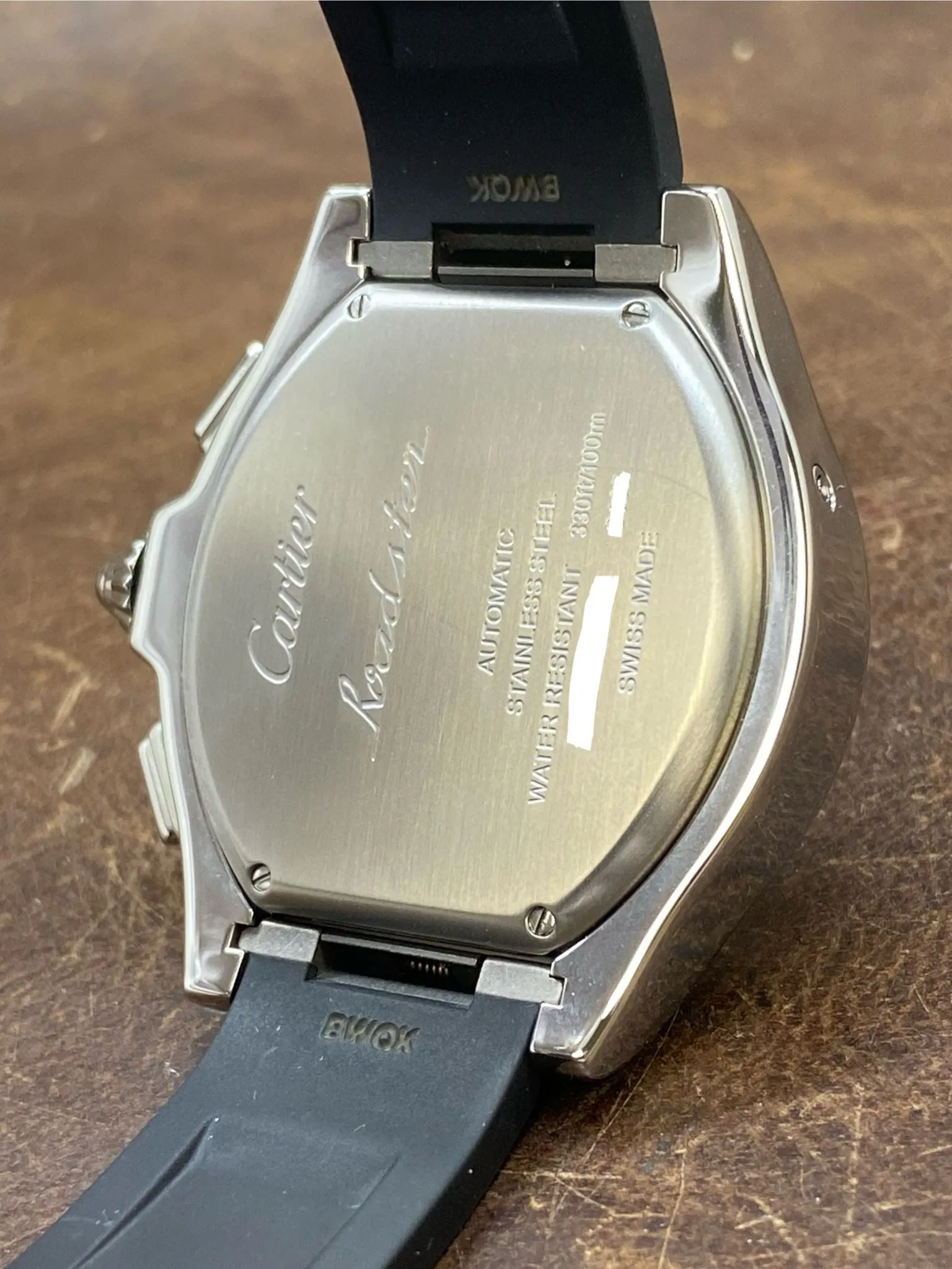 Cartier XL Roadster 3405 Chronograph W6206020 Silvered Opaline Dial Automatic Men's Watch
