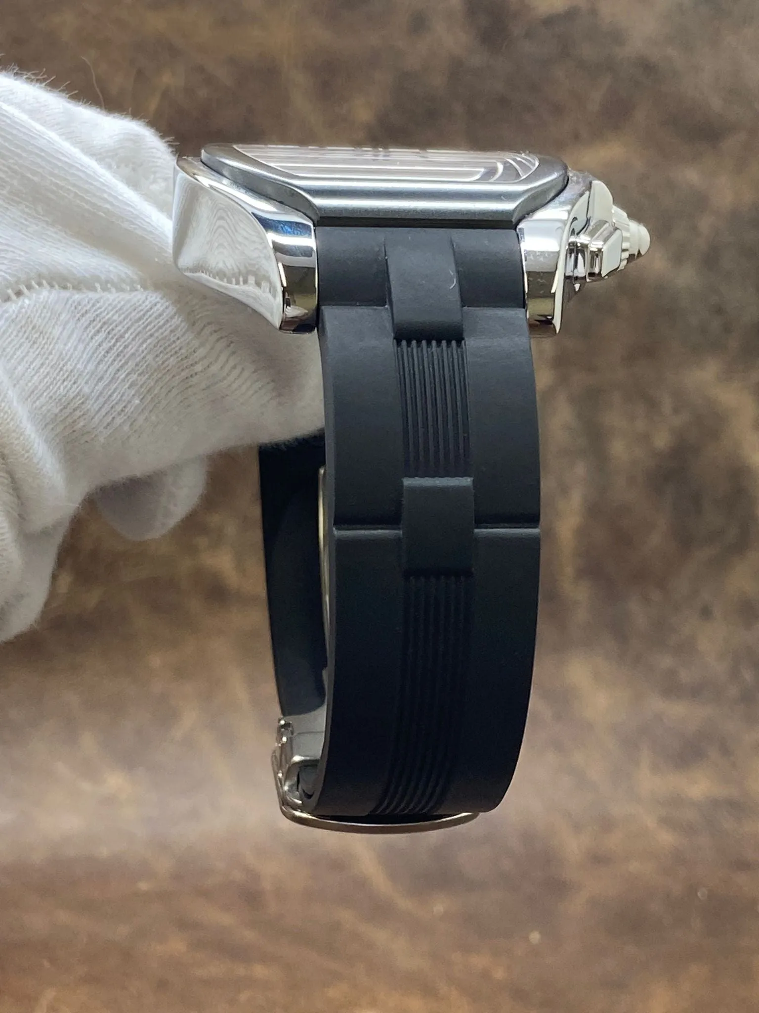 Cartier XL Roadster 3405 Chronograph W6206020 Silvered Opaline Dial Automatic Men's Watch
