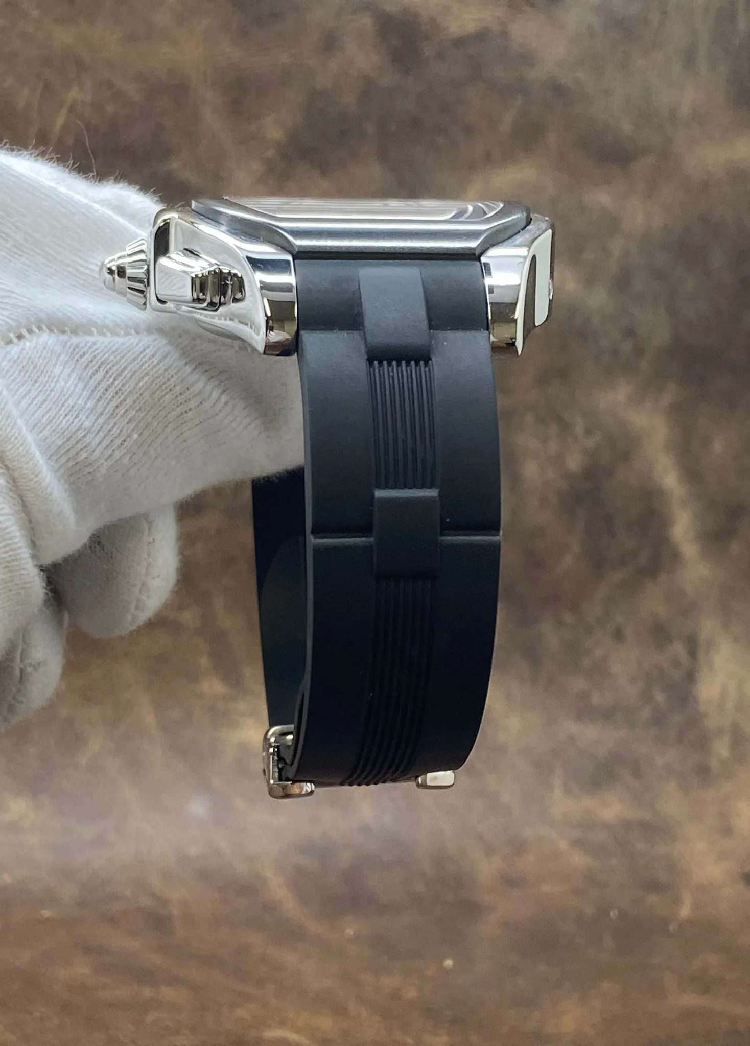 Cartier XL Roadster 3405 Chronograph W6206020 Silvered Opaline Dial Automatic Men's Watch