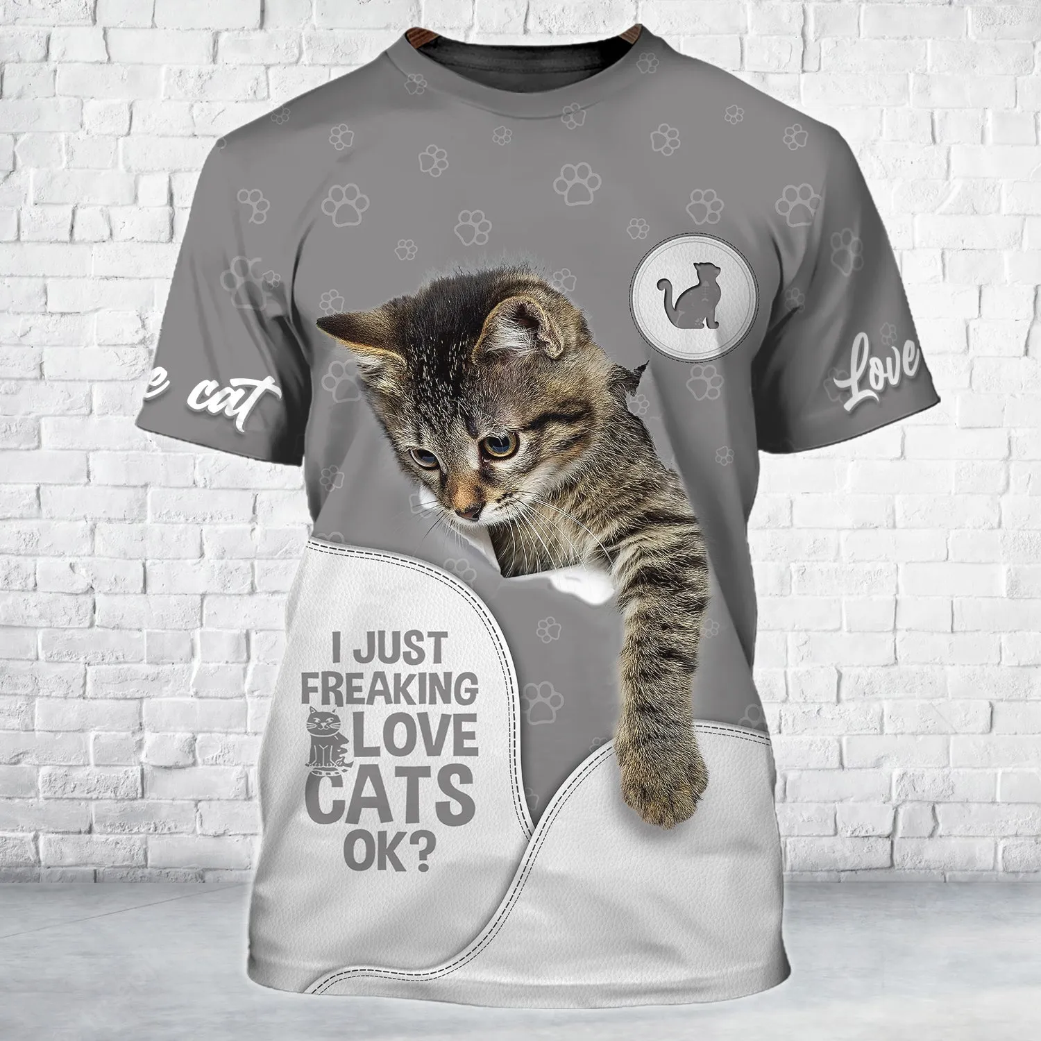 Cat Cute 3D Full Print Shirts Cats Shirts