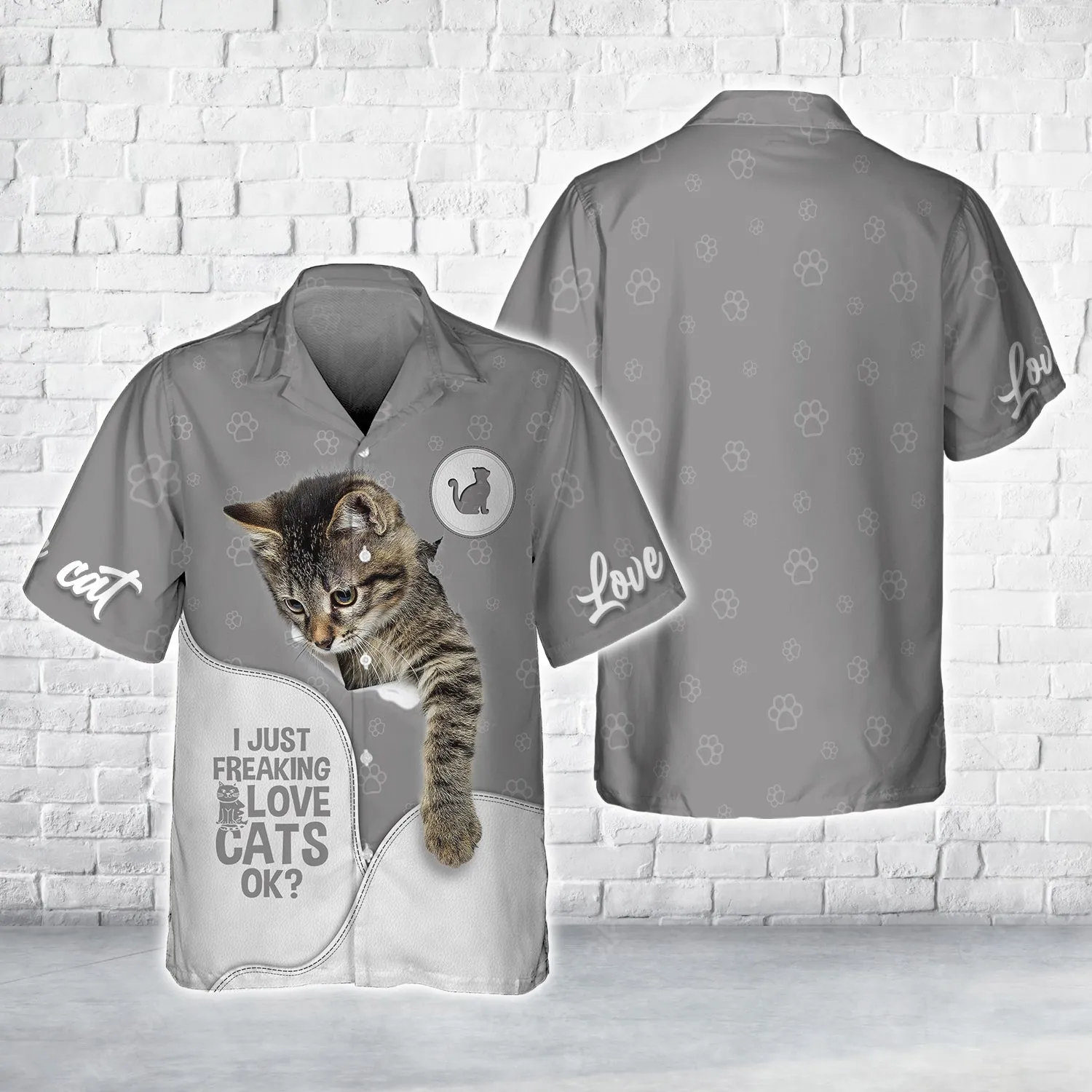 Cat Cute 3D Full Print Shirts Cats Shirts