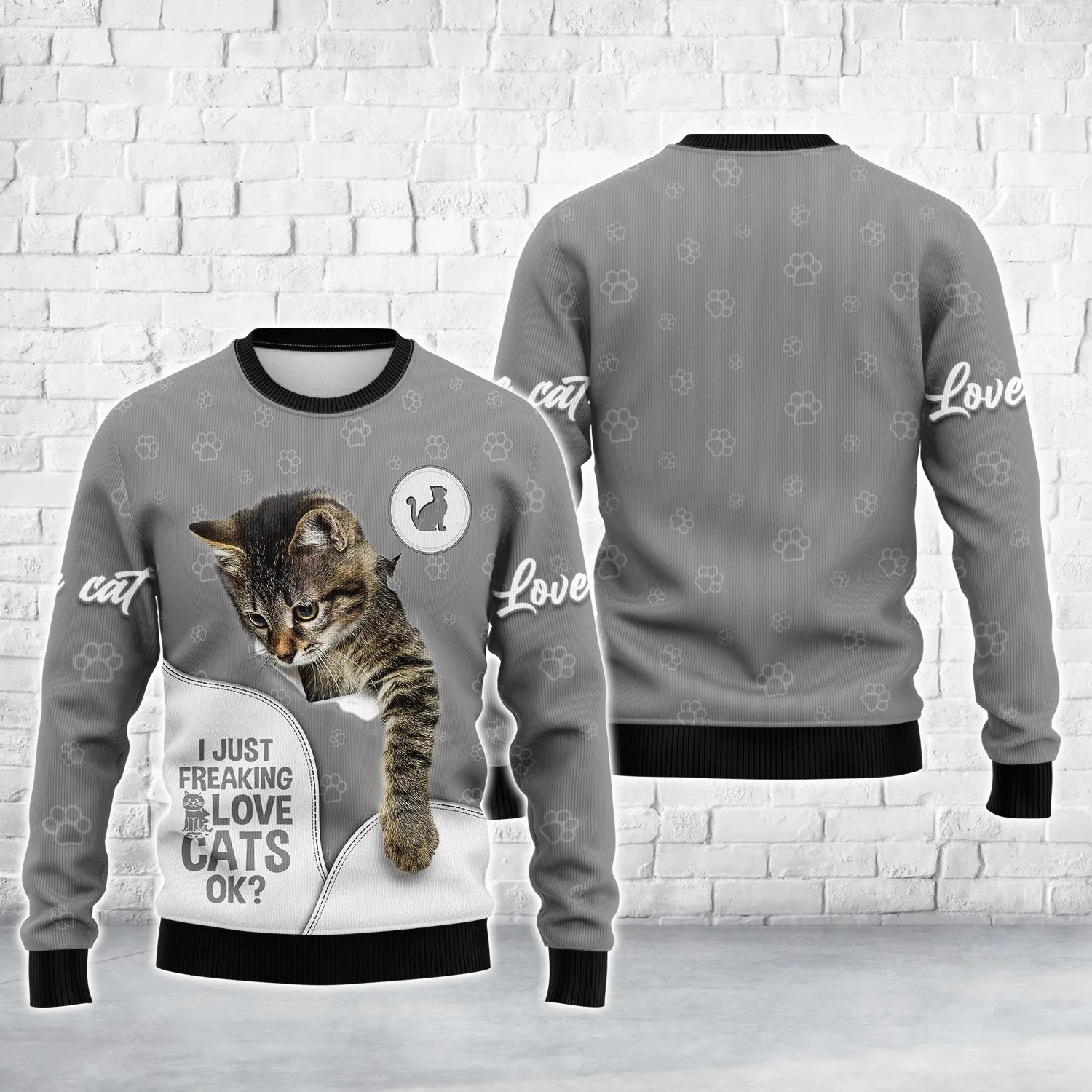 Cat Cute 3D Full Print Shirts Cats Shirts