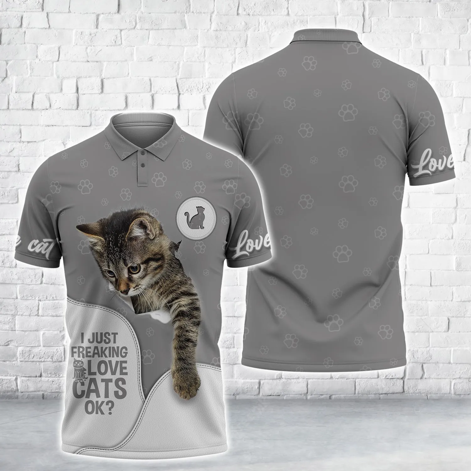 Cat Cute 3D Full Print Shirts Cats Shirts