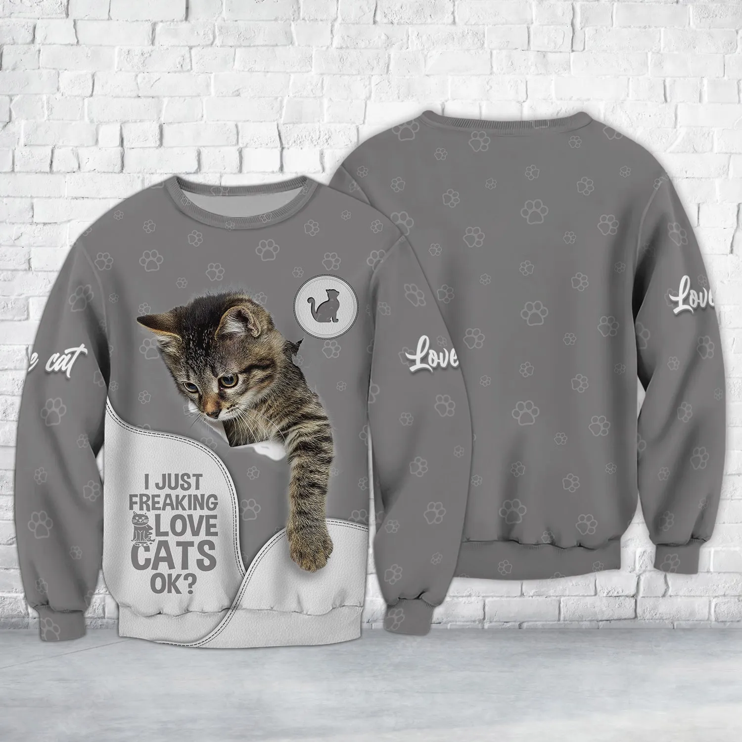 Cat Cute 3D Full Print Shirts Cats Shirts