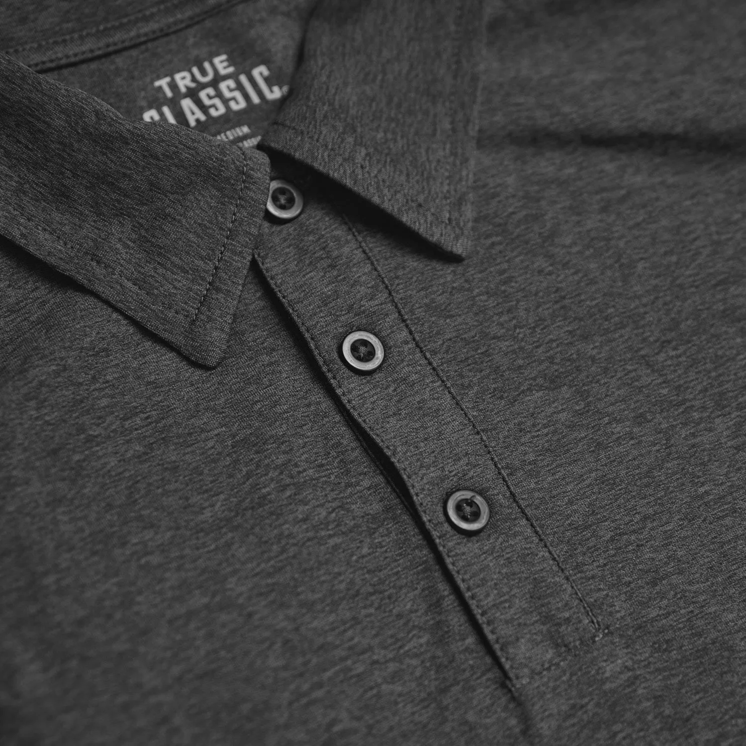 Charcoal Heather Gray Active Polo 2.0